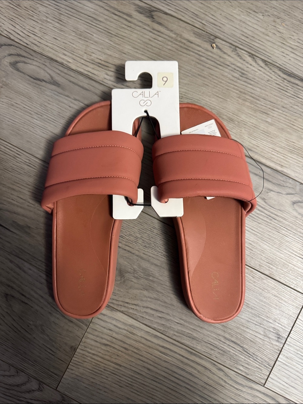 Calia Coral Padded Slide Sandals